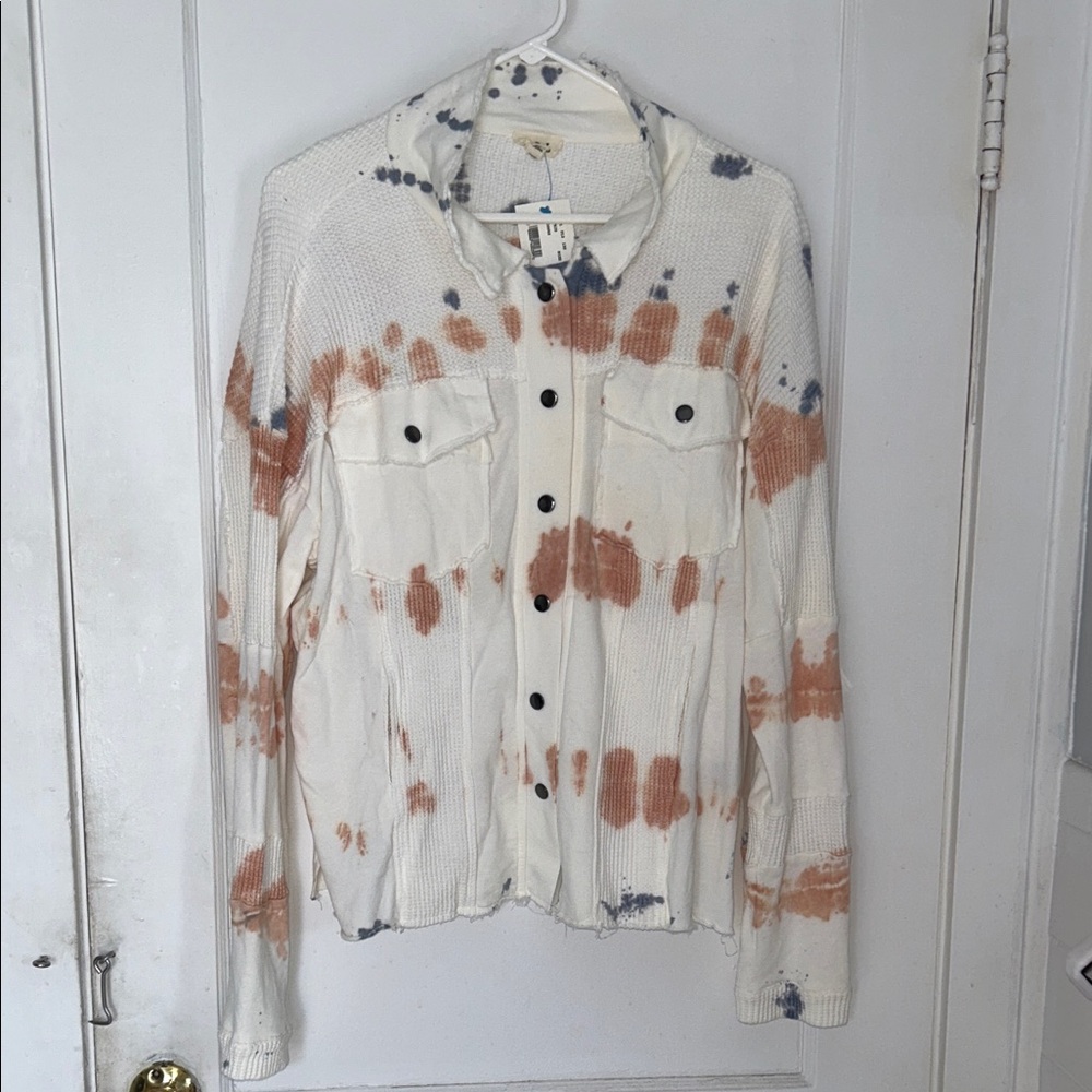 Tie-Dye Button-Up Shacket